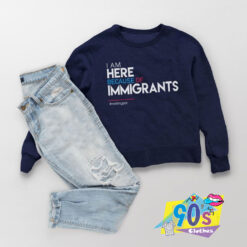 Pro Immigrants Words Design Sweatshirt.jpg