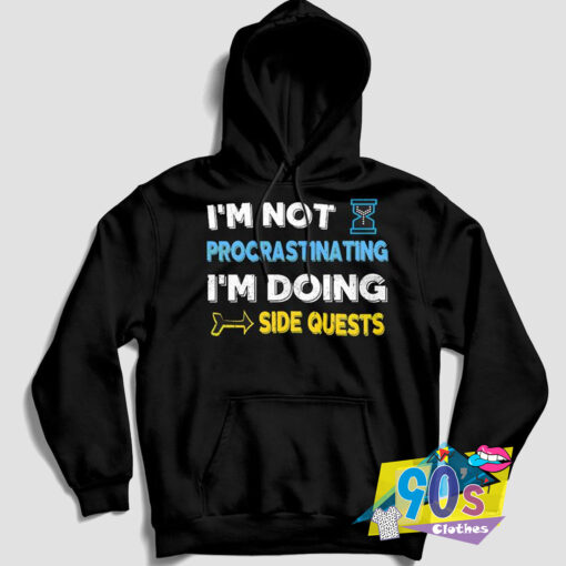 Procrastinating Doing Side Quests Warcraft Hoodie.jpg