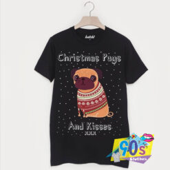 Pugs And Kisses Christmas T Shirt.jpg