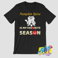 Pumpkin Spice Cat Halloween Kitty T shirt.jpg