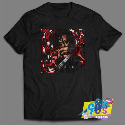 Rapper Trippy Redd Cartoon Art T Shirt.jpg