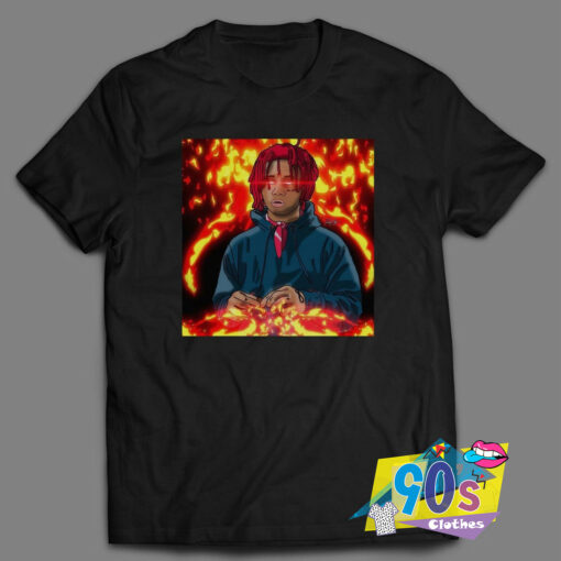 Rapper Trippy Redd Fire Art T Shirt.jpg