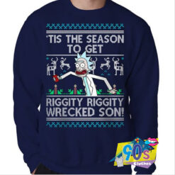 Riggity Rick Morty Ugly Christmas Sweatshirt.jpg