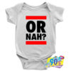 Run DMC or Nah Music Parody Baby Onesie.jpg