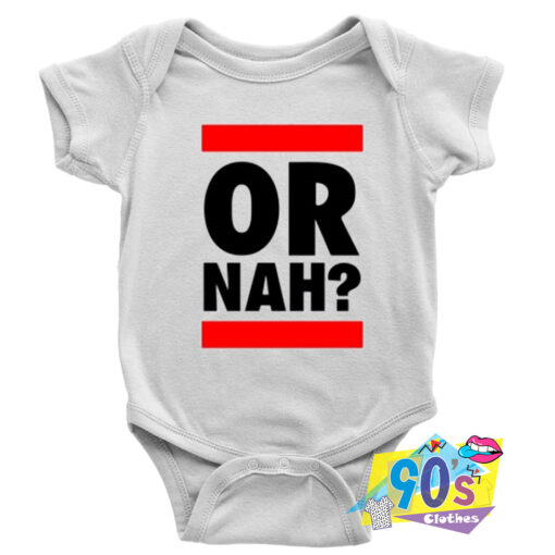 Run DMC or Nah Music Parody Baby Onesie.jpg