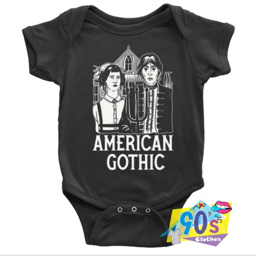 Scary American Gothic Mall Goths Baby Onesie.jpg