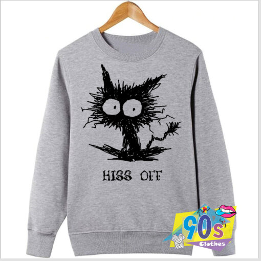 Scary Hiss Off Funny Cat Sweatshirt.jpg