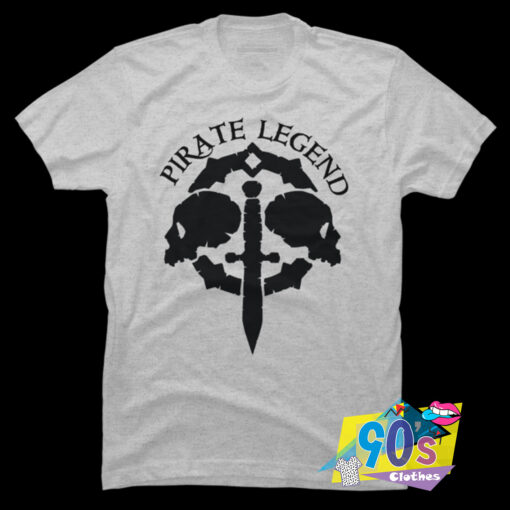 Skull With The Text Pirate Legend T shirt.jpg