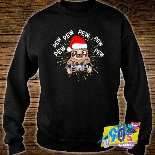 Sloth Christmas Gaming Sweatshirt.jpg