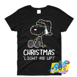 Snoopy Christmas Light Me Up T Shirt.jpg