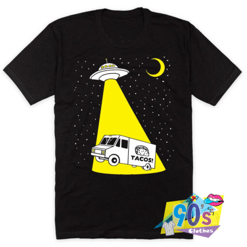 Taco Truck UFO Alien In The Night T Shirt.jpg