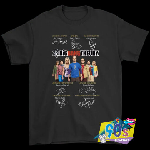 The Big Bang Theory Autograph Signature Graphic T Shirt.jpg