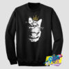 The Cat King With Crow Sweatshirt.jpg