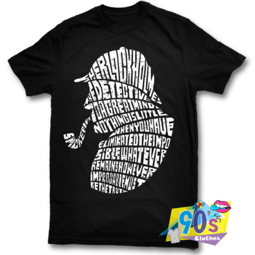 The Detective Of Holmes Text Design Tshirt.jpg