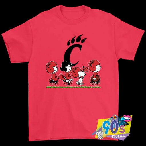 The Peanuts Cheer For The Cincinnati Bearcats NCAA T Shirt.jpg