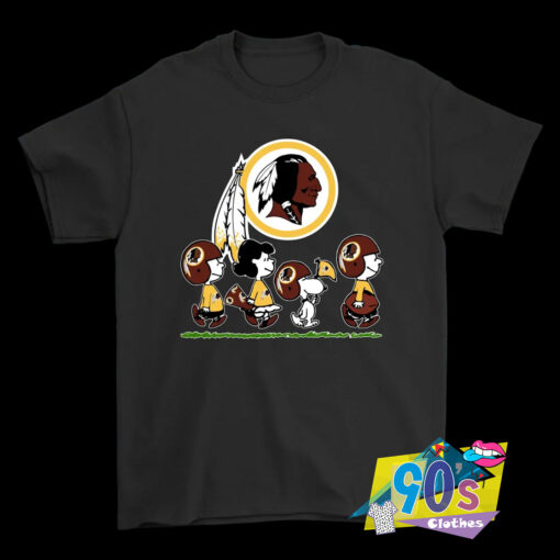 The Peanuts Cheer For The Washington Redskins NFL T Shirt.jpg