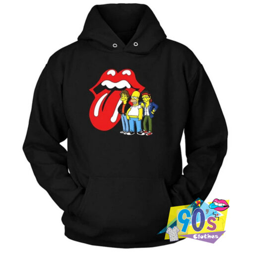 The Rolling Stones Parody Simpson Hoodie.jpg