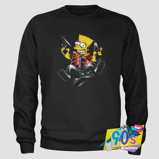 The Simpsons Hold Gun And Drink Hip Hop Sweatshirt.jpg