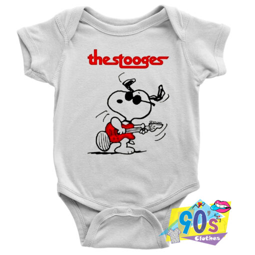 The Stooges Snoopy Vintage Music Gift Baby Onesie.jpg