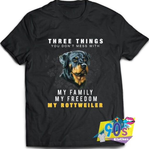 Three Things Rottweiler T shirt.jpg