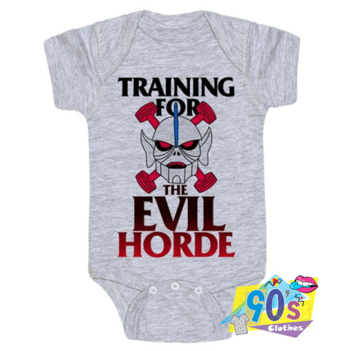 Training For The Evil Horde Baby Onesie.jpg