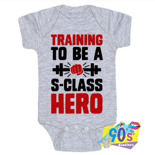 Training To Be A S Class Hero Baby Onesie.jpg