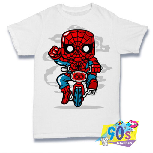 Ugly Spidey Riding Minibike T Shirt.jpg