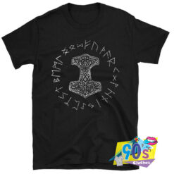 Viking Distressed Mjolnir and Norse T shirt.jpg