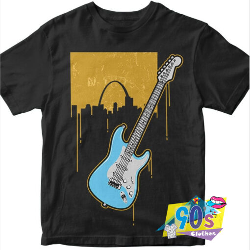 Vintage Guitar On The Music T Shirt.jpg