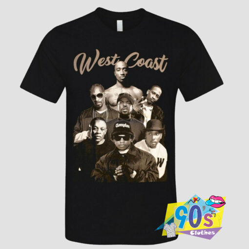 West Coast Hip Hop Legends 2Pac Compton Rappers T Shirt.jpg