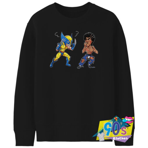 Wolverine Vs Bruce Lee Sweatshirt.jpg