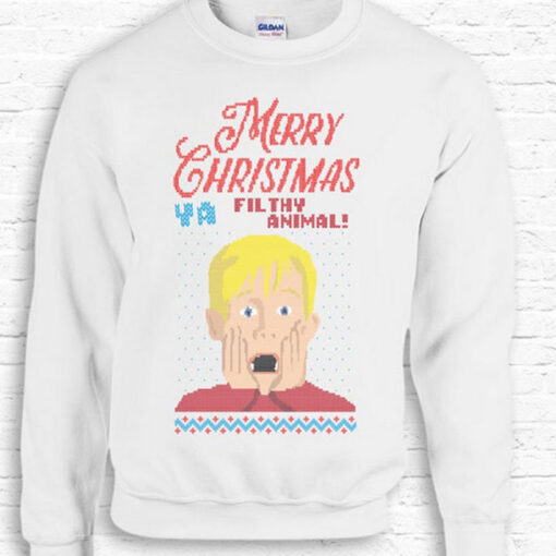 Ya Filthy Animal Home Alone Christmas hoodie.jpg