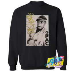 Yellow Script Tupac Shakur Sweatshirt.jpg