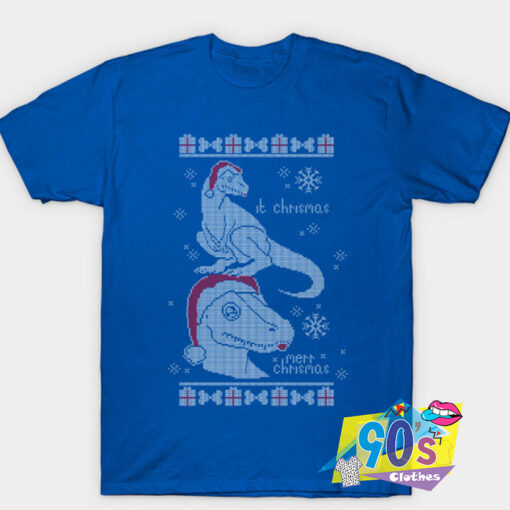 merry Christmas Funny Dinasaur T shirt.jpg