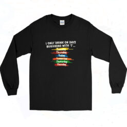 90's Day Drinking Graphic 90s Long Sleeve Shirt