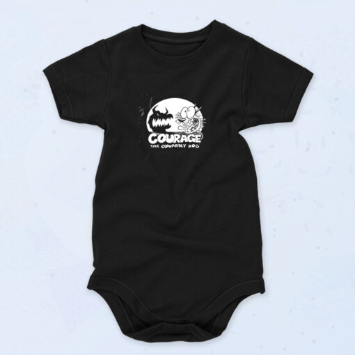 90s Inspired Courage The Cowardly Dog Baby Onesies