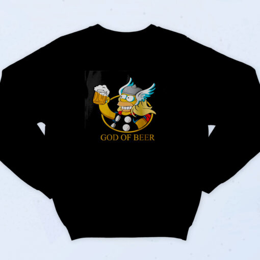 90s Inspired God Of Beer The Simpsons Sweatshirt