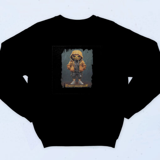 90s Inspired Halloween, Pumpkin, Horror, Street Art, Jack'o'lantern Sweatshirt