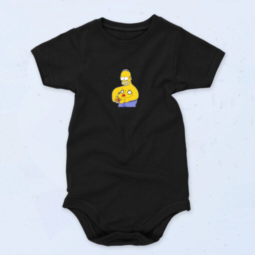 90s Inspired Homer Simpson Parody Baby Onesies