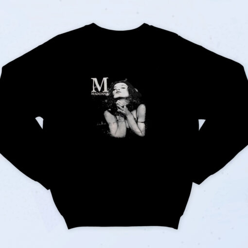 90s Inspired Madonna Like A Prayer Black Sweatshirt