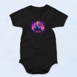 90s Inspired Stranger Things Parody Shirt With Donald Trump And Joe Biden Baby Onesies