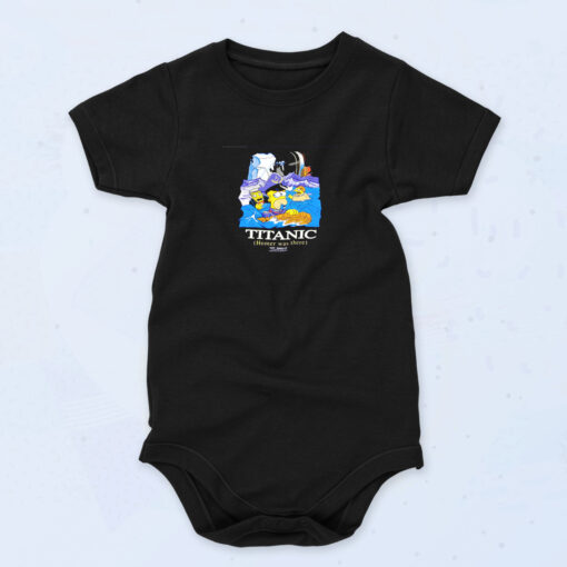 90s Inspired The Simpsons 1998 Titanic Homer Was There Baby Onesies