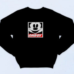 90s Inspired Trip Mickey Oh Boy Funny Obey Mouse Sweatshirt