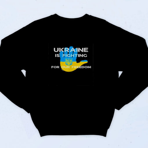 90s Inspired Ukrainian Flag Supporting Design Ukraine Fight For Freedom Sweatshirt