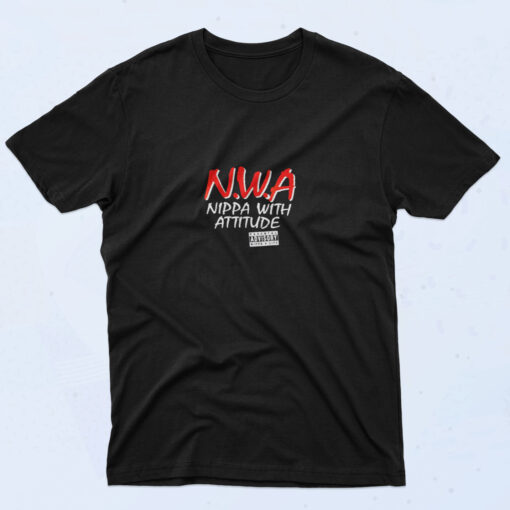 90s Style Dr Dre Nwa Nippa With Attitude Cotton T shirt