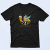 90s Style God Of Beer The Simpsons Cotton T shirt