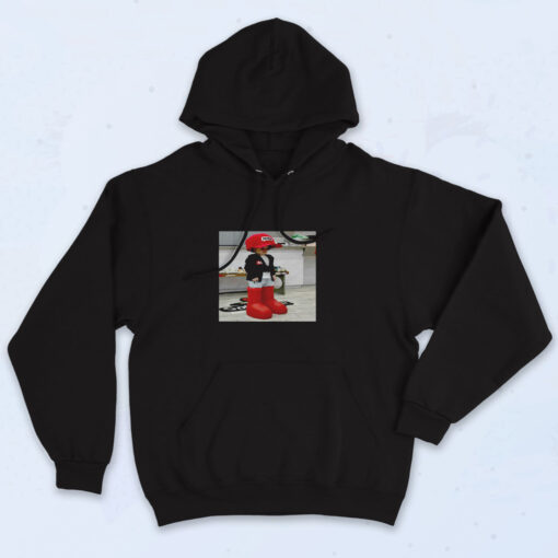 90s Style Hasbulla Magomedov Hypebeast Meme Portrait Hoodie