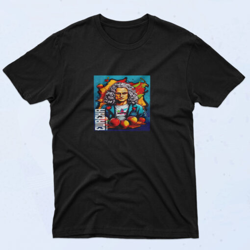 90s Style Isaac Newton Eureka 03 Cotton T shirt