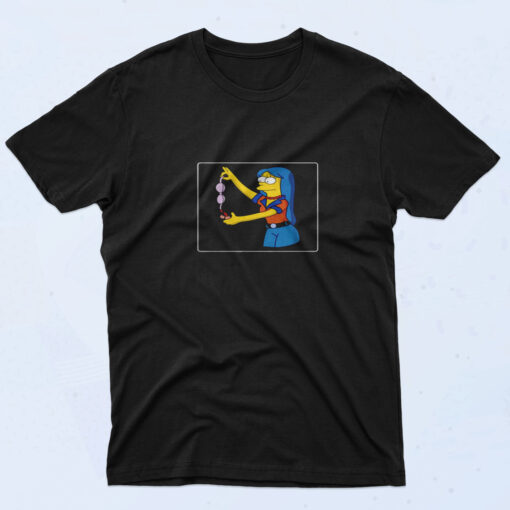 90s Style Marge Simpson Cotton T shirt