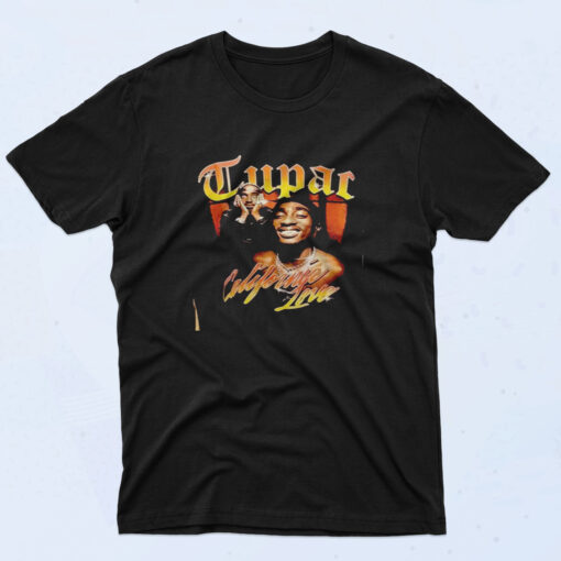 90s Style Official Tupac Love Vintage California Cotton T shirt